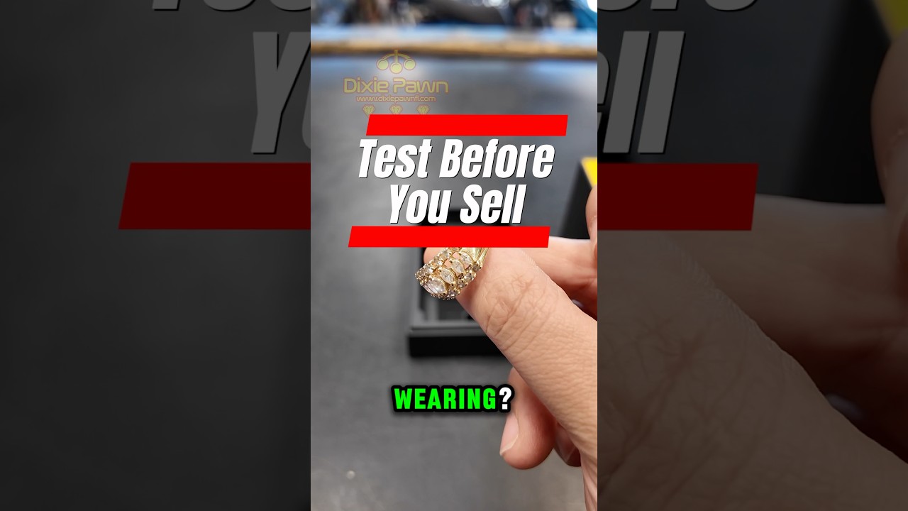 Testing a Diamond Ring at Dixie Pawn | We Buy & Sell Gold & Diamonds in Hollywood, FL