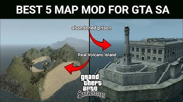 TOP 5 MAP MOD FOR GTA SA ANDROID AND PC THAT WILL ADD LOCATION TO YOUR GAME! #gta #gtasa #gtasan