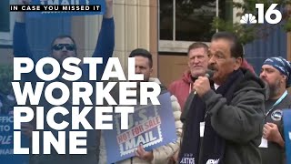 Portal Workers on Picket Lines Over Possible Privatization of USPS