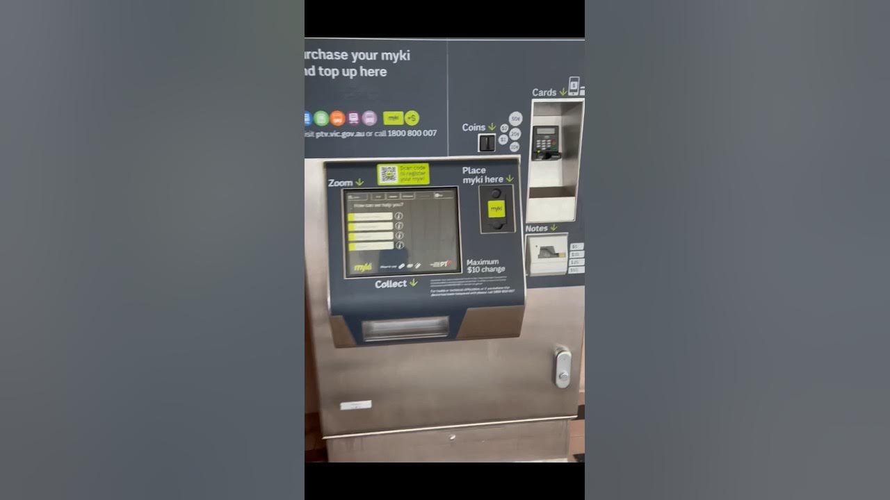 How to use myki top up machine in Melbourne ️