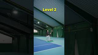 3 LEVELS for learning the "two handed BH topspin open stance" ✅🔹#scheibenpower #tennis #backhand