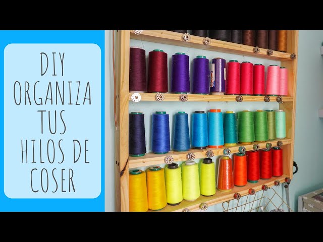 Manualidades: organizador de hilos para coser / sewing thread organizer 