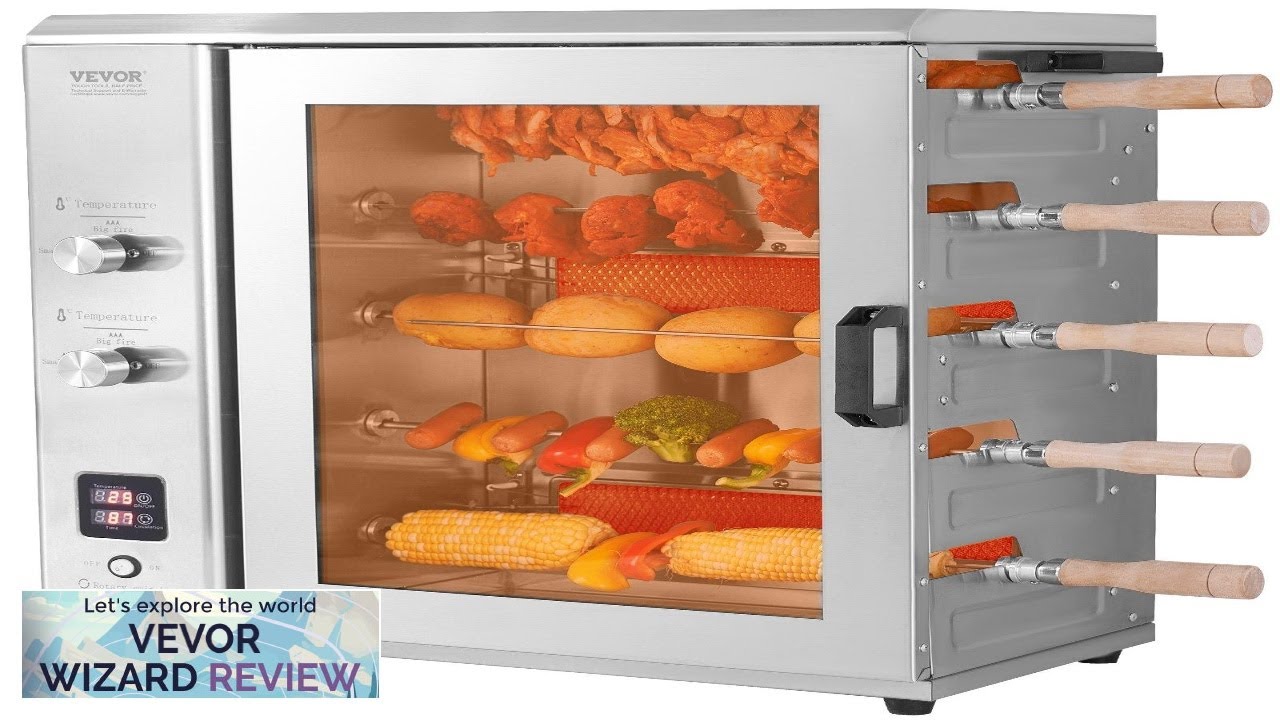 VEVOR Shawarma Grill Machine 5 Strings of Barbecue Capacity Chicken Shawarma Cooker Review