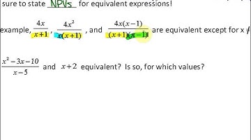6.1: part 1, lesson 2 (Equivalent Rational Expressions)