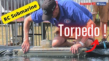 AMAZING RC Submarine Torpedo Firing/Launch Demonstration | Southern Model Show 2022