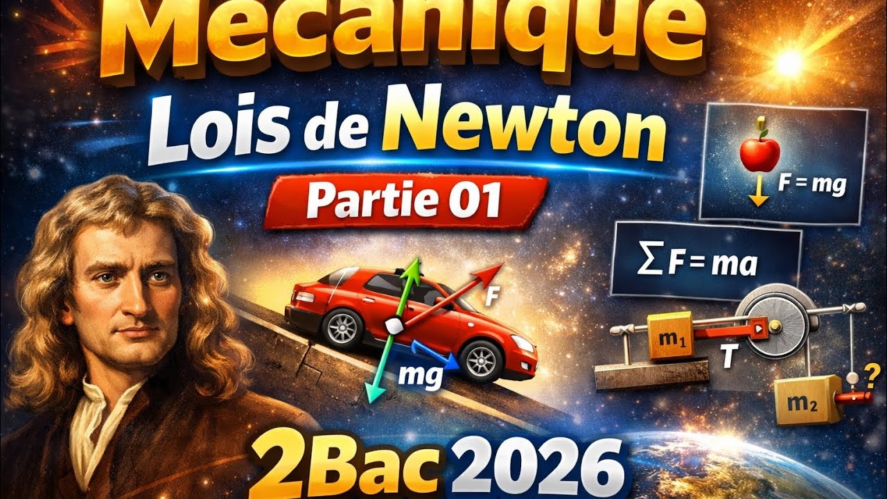 @ Mécanique lois de Newton :  Partie 01  types de mouvements. /physique Bac 2026. 