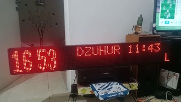 Dzikround m4 Jam Digital Jadwal Sholat abadi Otomatis