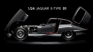 JAGUAR E-TYPE 1/24 HELLER - part 1