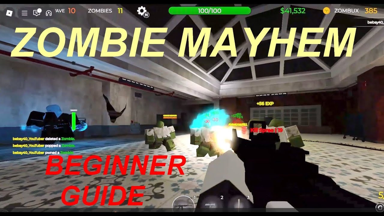 Zombie Mayhem Beginner Guide Quickest Way to Level up and enjoy the game