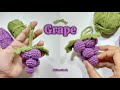 CROCHET How To Crochet Grape Grape Keychain Crochet Tutorial For Beginners