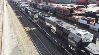 NS6814 EMD SD60M (Former BN9207 Dash 9) In Consist