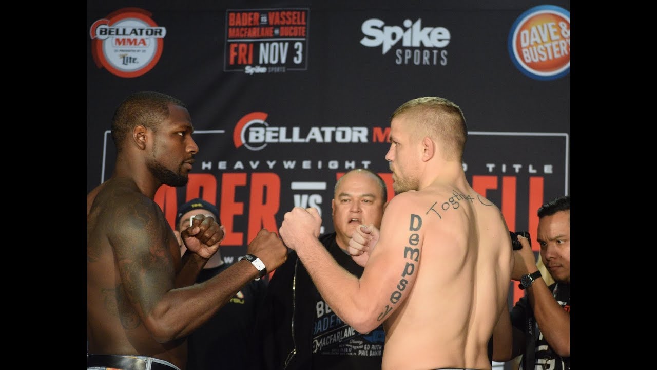 Bellator 186 Weigh Ins : Ed Ruth vs Chris Dempsey - YouTube