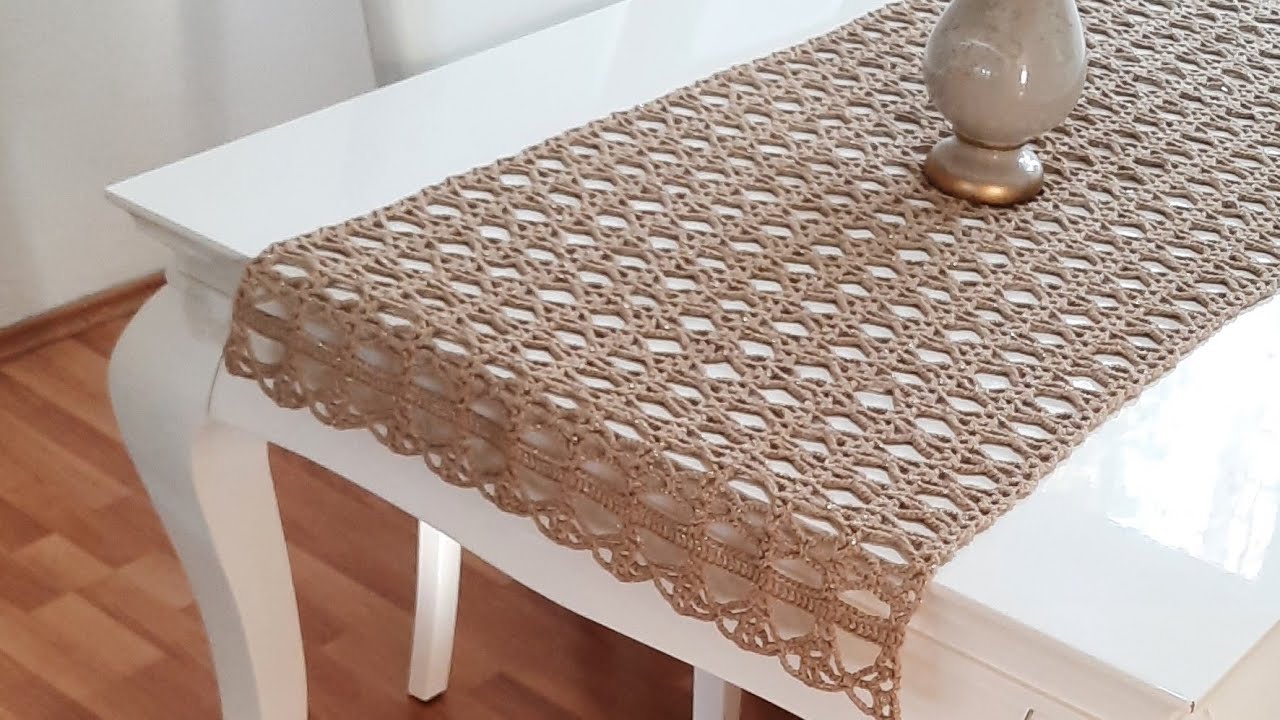 TIĞ İŞİ MASA ÖRTÜSÜ ÖRÜYORUZ