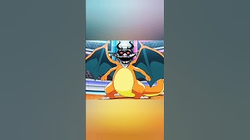 ASH CHARIZARD VS LEON CHARIZARD 😈 #pokemon #shorts