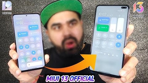 OFFICIAL - MIUI 13 CONTROL CENTER FIRST LOOK | MIUI 13 NEW CONTROL CENTER 3.0