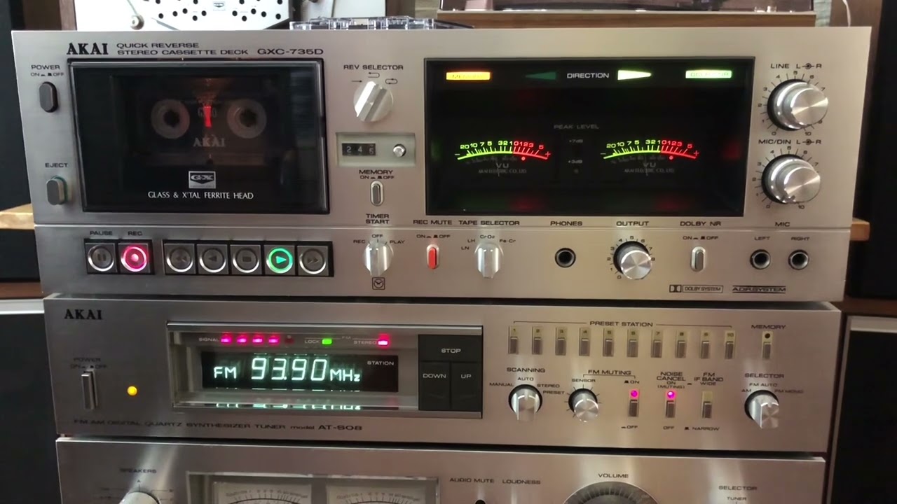 AKAI GXC-735D & AT-S08. - YouTube
