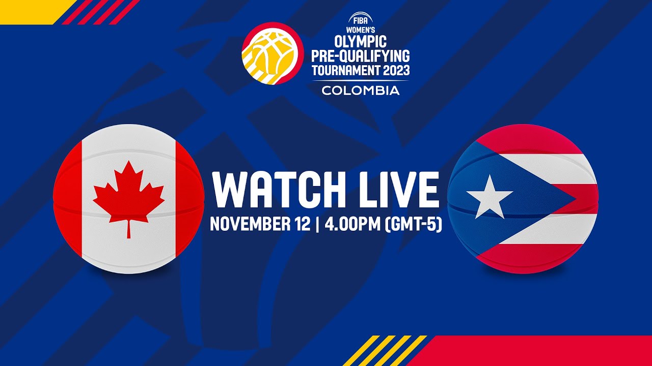 CAN v PUR | Full Basketball Game | FIBA Women’s Olympic Pre
