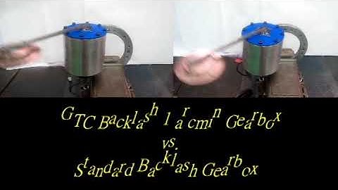 GTC Backlash 1 arcmin Gearbox vs. Standard Backlash Gearbox