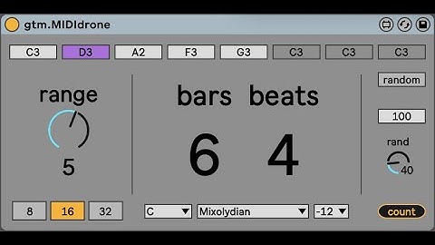 gtm.MIDIdrone Drone Lab Demo - Ableton Live 11