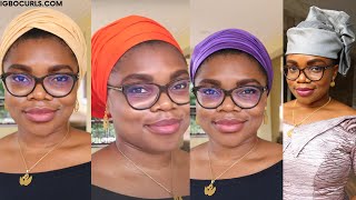 HEADWRAP TUTORIAL / HOW TO TIE HEADWRAPS IN A NUMBER OF WAYS SIMPLE QUICK &amp; EASY