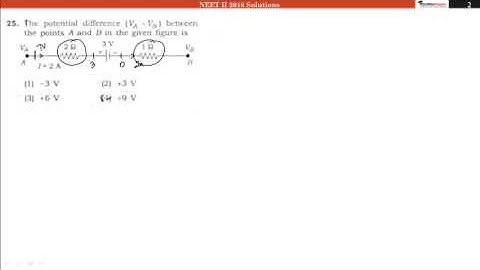 NEET II (24 July, 2016) Video Solution Physics Question No. 25 [Code AA]