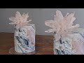 Modern Cake Design | Stone Effect Fondant Cake | Fried Wafer Paper Flowers |Cake Decorating Tutorial