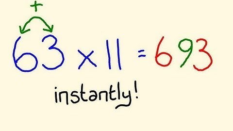 Times table Trick (Elevens) - Fast Mental Multiplication Math Trick
