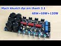 Mạch khuếch đại âm thanh 2.1 TDA7294 68W+68W+120W Mạch khuếch đại âm thanh 2.1 TDA7294 68W+68W+120W