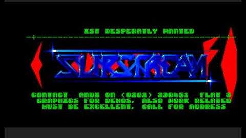 curved vektor scroll demo by slipstream for Amiga