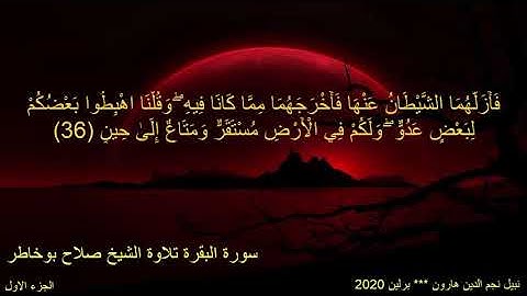 القران الكريم ختمة الاجزاء تلاوة الشيخ صلاح بوخاطر الجزء الاول