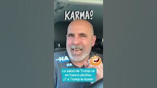 La salud de Trump sigue en franco declive. ¡Karma!🤣