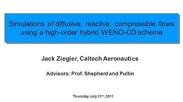 DOE CSGF 2011: Simulations of compressible, diffusive, reactive flows with detailed chemistry ...
