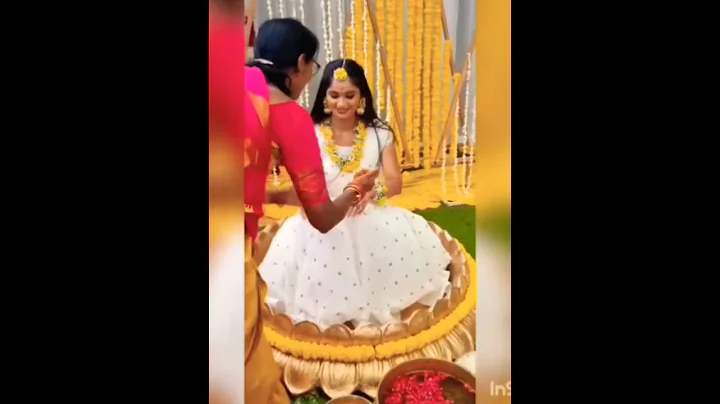 Tejaswini gowda ❤️Amardeep haldi function video # care of anasuya serial Shivani haldi function