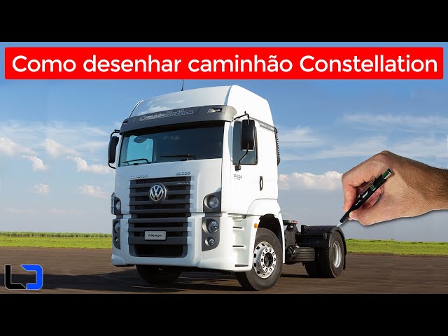 Como desenhar um caminhão Constellation PASSO A PASSO - NARRADO 