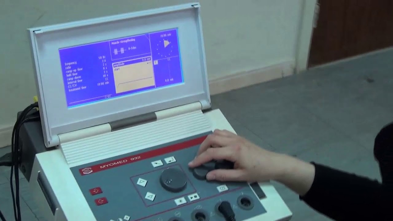 Electrical stimulation muscle contraction Russian YouTube