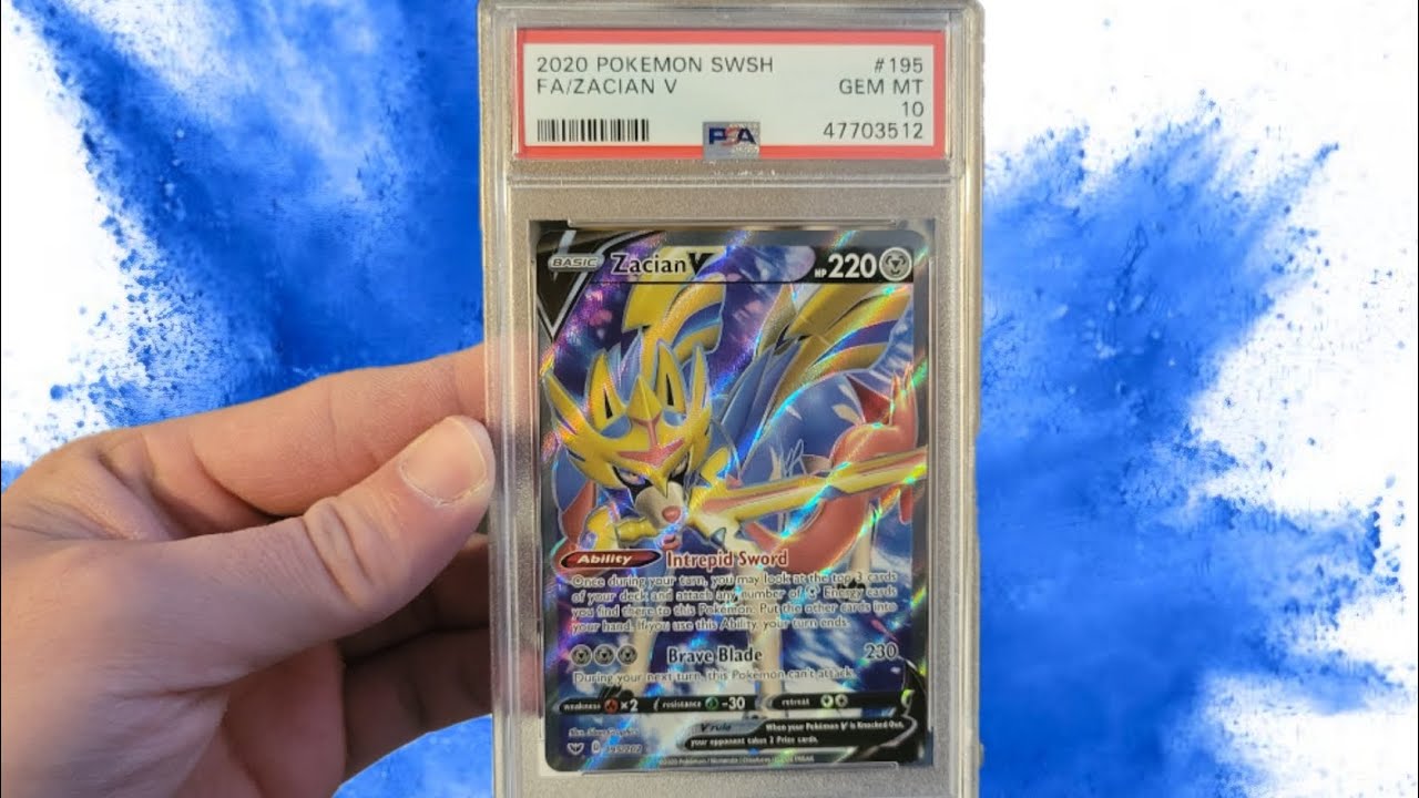 PSA10フリーザ 5505 Giving away a PSA 10 Full Art Zacian Pokémon Card for free! - YouTube
