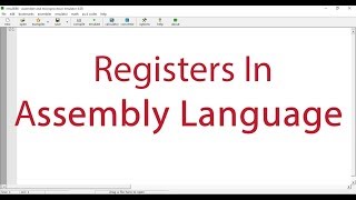 Registers in assembly language programming tutorial | Bangla