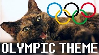 the olympic theme song but with a cat