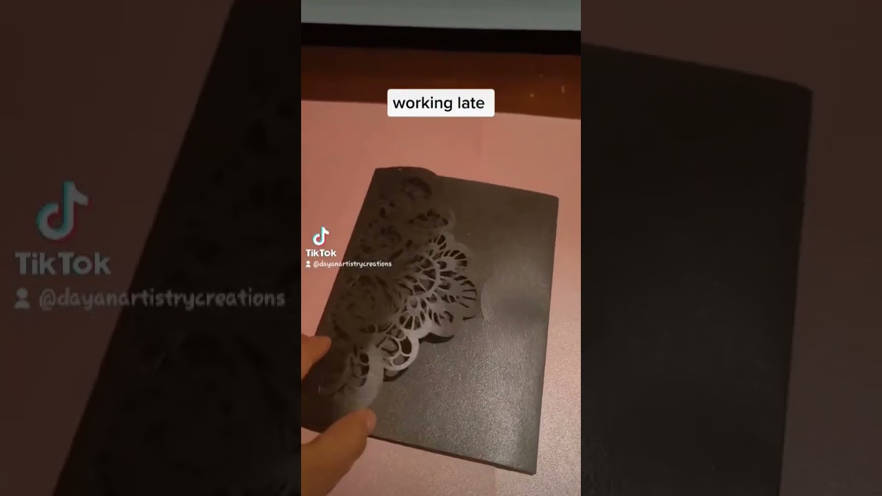 Acrylic invitations with trifold on the making 