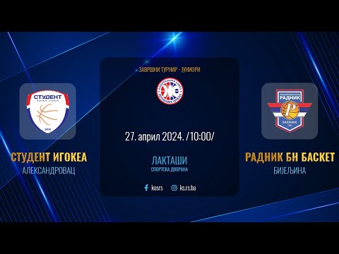 Student Igokea U-18 - RADNIK U-18 M