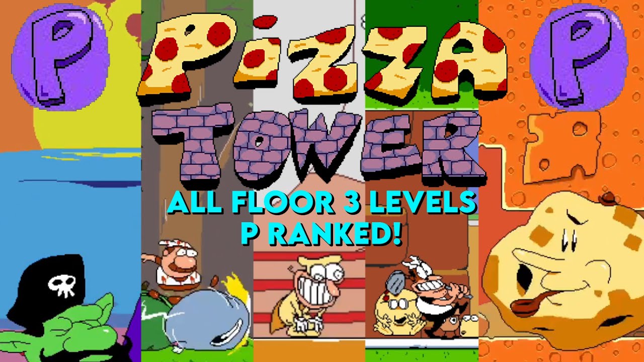 Pizza Tower - All Floor 3 Levels P Ranked! - YouTube
