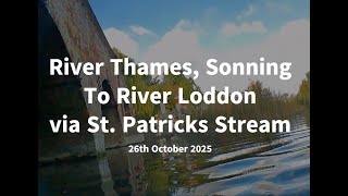 Kayaking River Thames From Sonning Bridge To Shiplake Lock Via St Patricks Stream