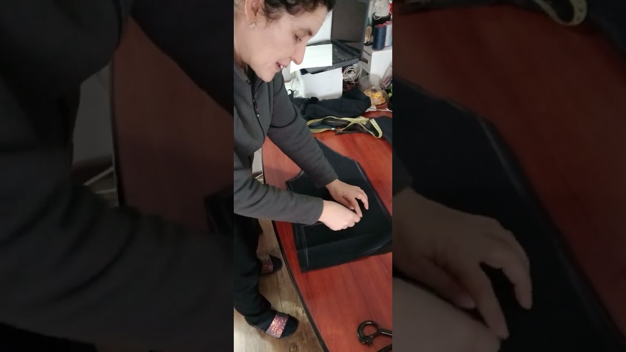 croim vesta și facem buzunare tăiate, cu refilet