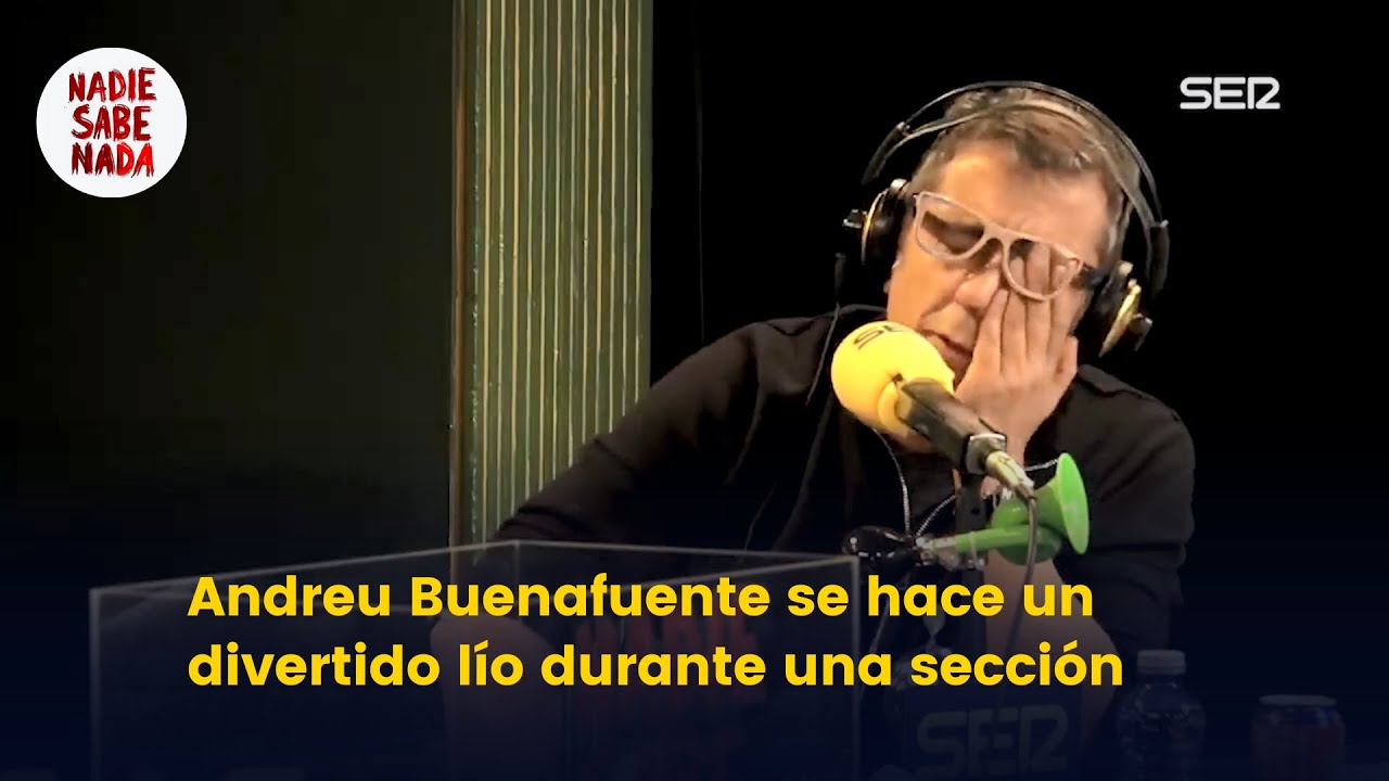 Andreu Buenafuente se hace un divertido lío durante una sección