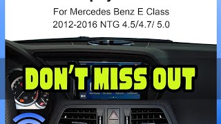 2025 New Wireless CarPlay For Mercedes Benz W212 W213 C207 E-Class 2012-2016,with Android Auto Mirr
