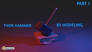 Thor hammer 3d modeling in blender |Part 1 |Wd creation | Tamil