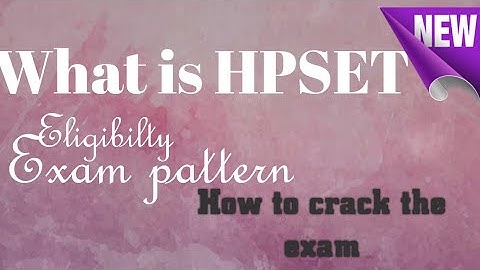 What is HPSET || Exam Detail || Pattern and Syllabus || Assistant Professor ||