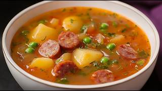 ¡Una sopa de patata sustanciosa que restaura mi energía y levanta mi ánimo! ¡Ahora cocino sopa todos