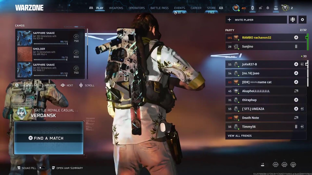 warzone2 PS5 PRO ชนะ471/1000 เป้าหมาย 1000 แชมป์