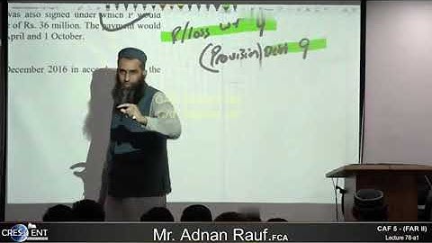 CAF 05 | FAR II | LECTURE # 78 a2 |BY SIR ADNAN RAUF | SEPTEMBER 2024 ATTEMPT
